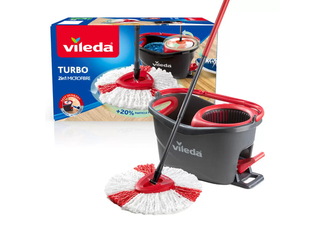 Vileda Turbo 2 in 1 Microfibre Mop and Bucket Set
