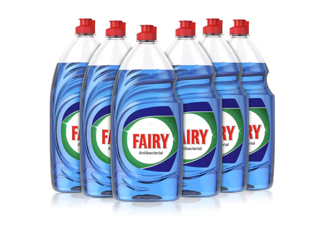 Fairy Anti-Bacterial Washing Up Liquid with Eucalyptus, 6 x 870ml