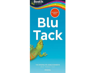 Bostik blutack adhesive economy size pack blue 110g