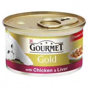 Gourmet Gold Can Chicken & Liver Cig 85g | PACK OF 12 | Nestle Purina Petcare (UK) Ltd