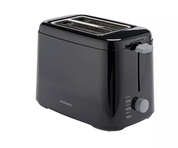 Cookworks 2 Slice Toaster Black IMI Group