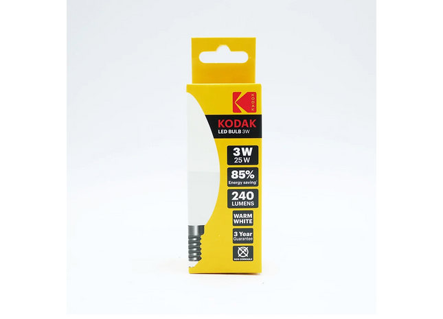 Kodak Bulb LED Candle B22 BC Warm 3W/25W x6