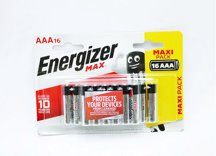 Energizer Max Batteries AAA 16PK x6