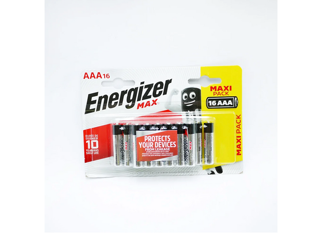 Energizer Max Batteries AAA 16PK x6